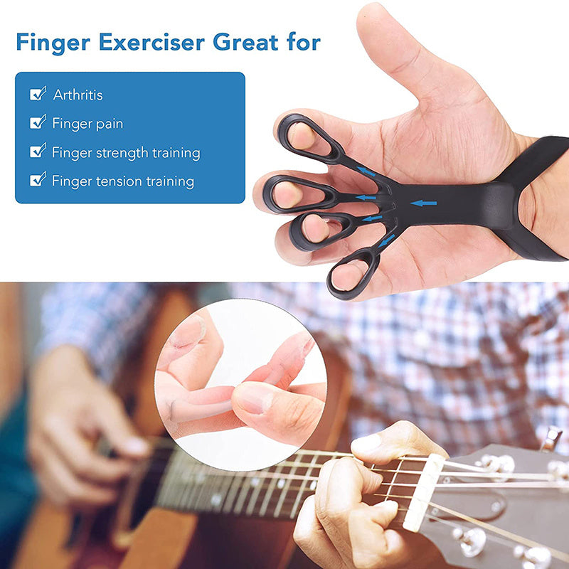 Silicone Grip Device Finger Exercise Stretcher – Arthritis Hand Grip Trainer for Strength & Rehabilitation
