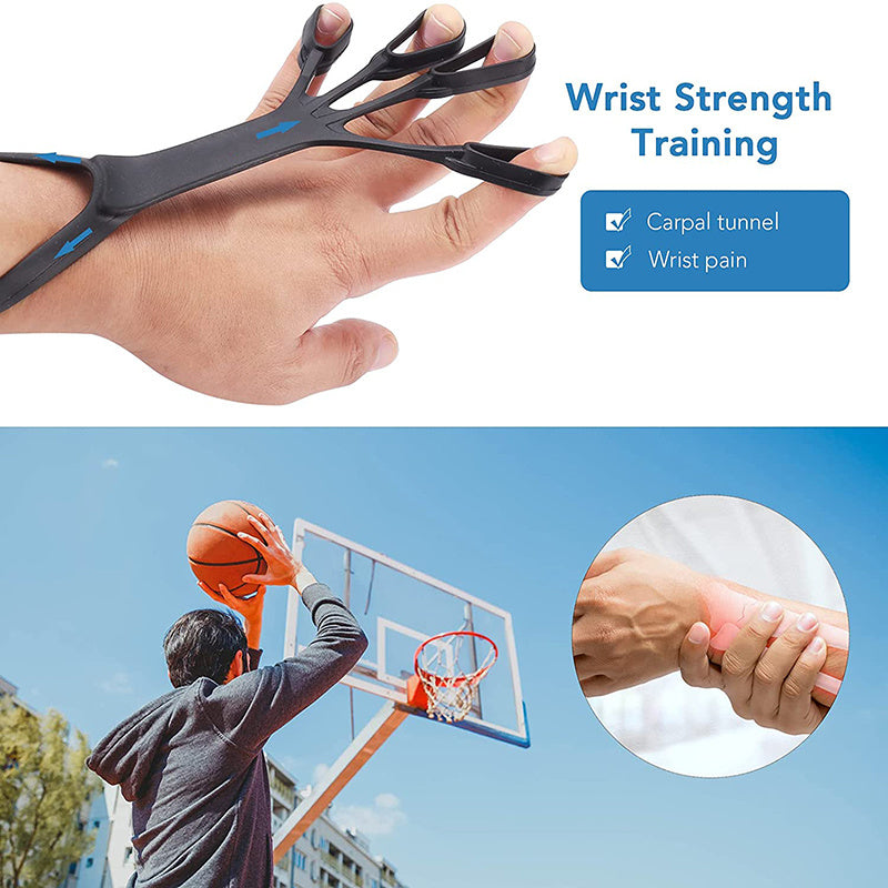 Silicone Grip Device Finger Exercise Stretcher – Arthritis Hand Grip Trainer for Strength & Rehabilitation