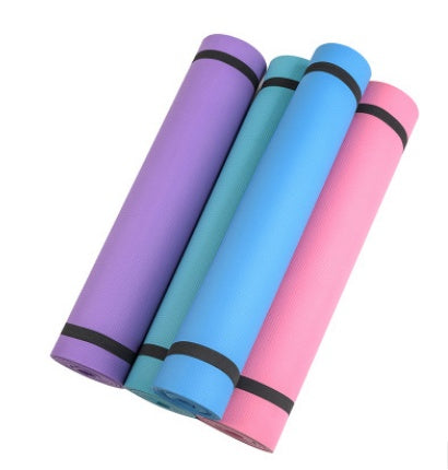Super Soft EVA Yoga Mat – Non-Slip, 4mm/6mm Thickness