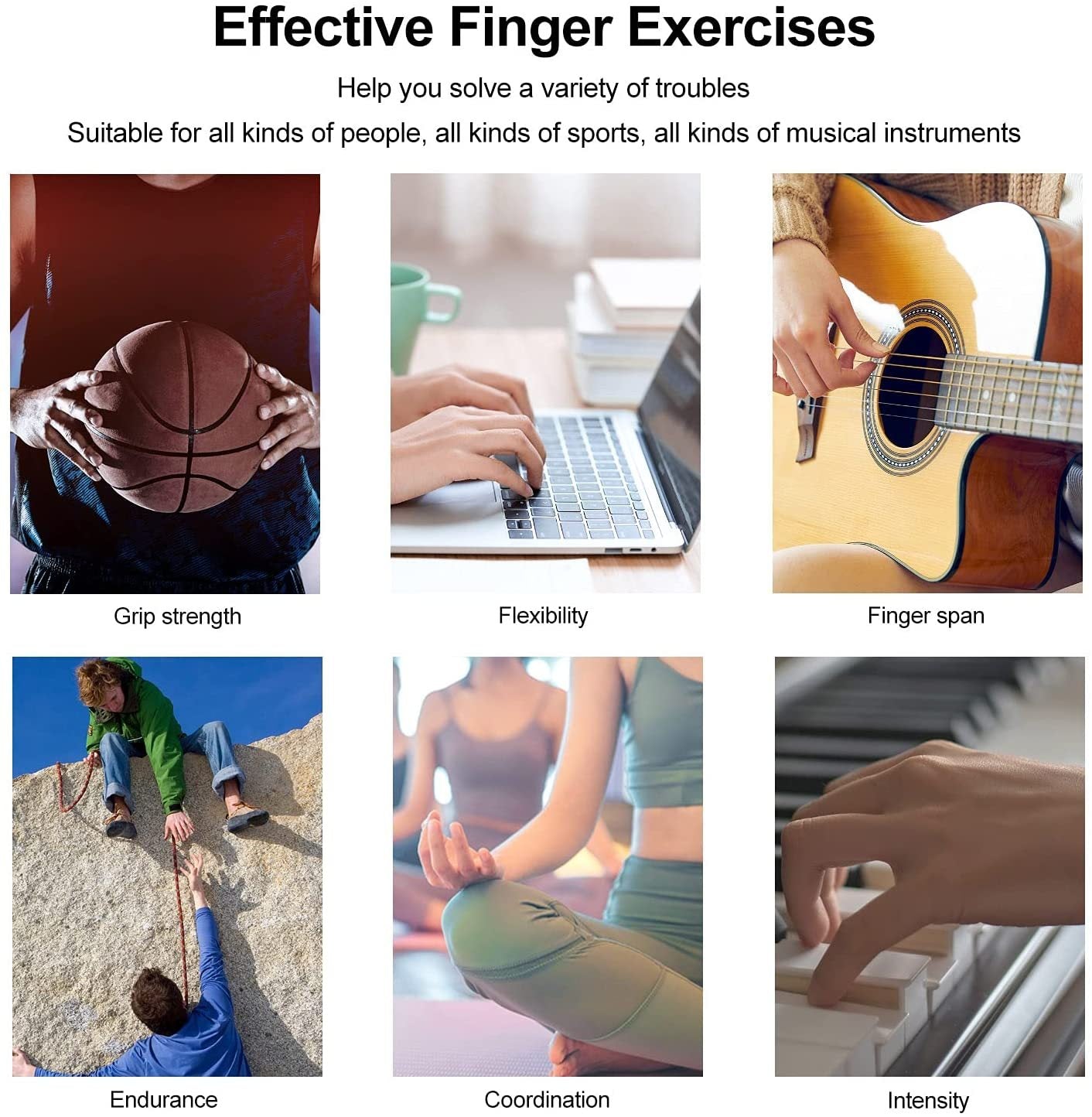 Silicone Grip Device Finger Exercise Stretcher – Arthritis Hand Grip Trainer for Strength & Rehabilitation