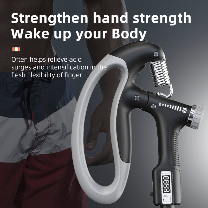 Smart Counting Grip – Adjustable 10-100KG Hand Strength Trainer
